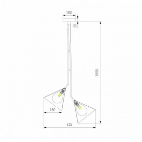 Подвесная люстра Eurosvet Enigma 70161/3 черный в Тарко-Сале - tarko-sale.ok-mebel.com | фото 4