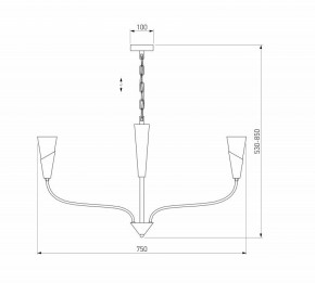 Подвесная люстра Eurosvet Rhyton 60167/6 латунь в Тарко-Сале - tarko-sale.ok-mebel.com | фото 5