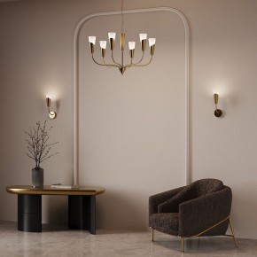 Подвесная люстра Eurosvet Rhyton 60167/6 латунь в Тарко-Сале - tarko-sale.ok-mebel.com | фото 6
