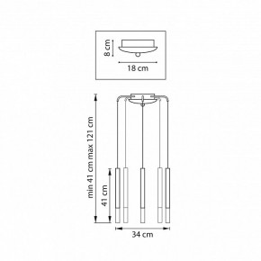 Подвесная люстра Lightstar Tubo L5T747147 в Тарко-Сале - tarko-sale.ok-mebel.com | фото 3