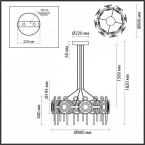 Подвесная люстра Odeon Light Magnet 5407/92L в Тарко-Сале - tarko-sale.ok-mebel.com | фото 6