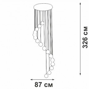 Подвесная люстра Vitaluce V2893 V2893-9/16S в Тарко-Сале - tarko-sale.ok-mebel.com | фото 4