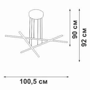 Подвесная люстра Vitaluce V3051 V3051-1/3S в Тарко-Сале - tarko-sale.ok-mebel.com | фото 4