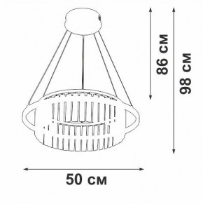 Подвесная люстра Vitaluce V54010 V54010-0/1S в Тарко-Сале - tarko-sale.ok-mebel.com | фото 6
