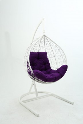 Подвесное кресло Бароло (белый/фиолетовый) в Тарко-Сале - tarko-sale.ok-mebel.com | фото