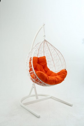 Подвесное кресло Бароло (белый/оранжевый) в Тарко-Сале - tarko-sale.ok-mebel.com | фото
