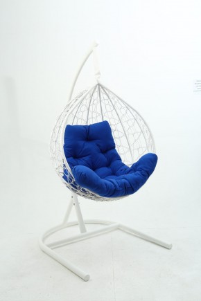 Подвесное кресло Бароло (белый/синий) в Тарко-Сале - tarko-sale.ok-mebel.com | фото