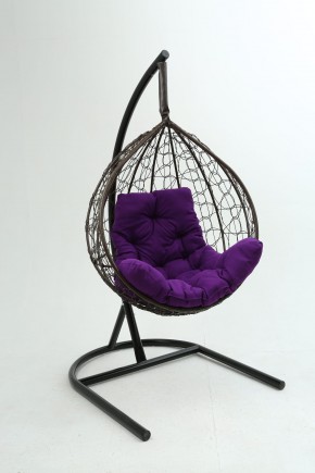 Подвесное кресло Бароло (коричневый/фиолетовый) в Тарко-Сале - tarko-sale.ok-mebel.com | фото