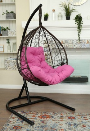 Подвесное кресло-кокон Бароло (коричневый/черный) в Тарко-Сале - tarko-sale.ok-mebel.com | фото