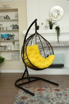 Подвесное кресло-кокон Бароло (коричневый/черный) в Тарко-Сале - tarko-sale.ok-mebel.com | фото 4