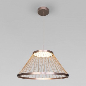 Подвесной светильник Eurosvet Cesta 40017/1 LED коричневый в Тарко-Сале - tarko-sale.ok-mebel.com | фото 2