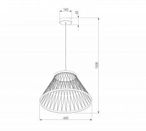 Подвесной светильник Eurosvet Cesta 40017/1 LED коричневый в Тарко-Сале - tarko-sale.ok-mebel.com | фото 5