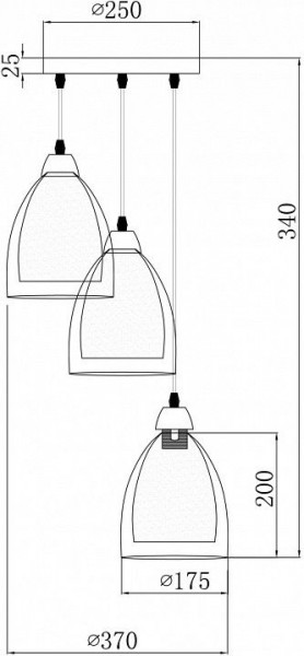 Подвесной светильник Freya Astery FR5375PL-03CH1 в Тарко-Сале - tarko-sale.ok-mebel.com | фото 2