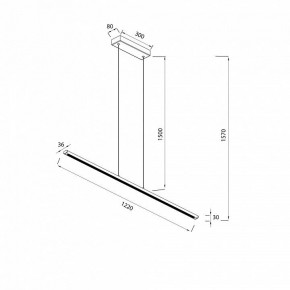 Подвесной светильник Mantra Lineal 8954 в Тарко-Сале - tarko-sale.ok-mebel.com | фото 3