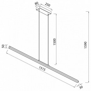 Подвесной светильник Mantra Lineal 8959 в Тарко-Сале - tarko-sale.ok-mebel.com | фото 3