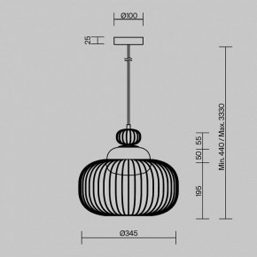 Подвесной светильник Maytoni Levitation MOD376PL-01G в Тарко-Сале - tarko-sale.ok-mebel.com | фото 5