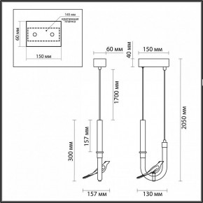 Подвесной светильник Odeon Light Lark 5431/2L в Тарко-Сале - tarko-sale.ok-mebel.com | фото 5