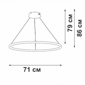 Подвесной светильник Vitaluce V2516 V2516-8/3S в Тарко-Сале - tarko-sale.ok-mebel.com | фото 3