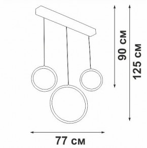 Подвесной светильник Vitaluce V3050 V3050-0/3S в Тарко-Сале - tarko-sale.ok-mebel.com | фото 5