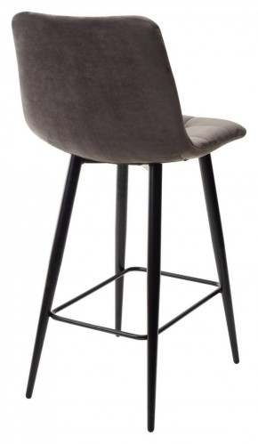 Полубарный стул CHILLI-QB графит #14, велюр / черный каркас (H=66cm) М-City в Тарко-Сале - tarko-sale.ok-mebel.com | фото 4