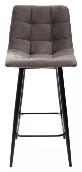 Полубарный стул CHILLI-QB графит #14, велюр / черный каркас (H=66cm) М-City в Тарко-Сале - tarko-sale.ok-mebel.com | фото 5