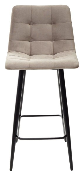 Полубарный стул CHILLI-QB латте #25, велюр / черный каркас (H=66cm) М-City в Тарко-Сале - tarko-sale.ok-mebel.com | фото