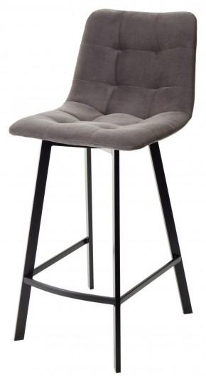Полубарный стул CHILLI-QB SQUARE графит #14, велюр / черный каркас (H=66cm) М-City в Тарко-Сале - tarko-sale.ok-mebel.com | фото