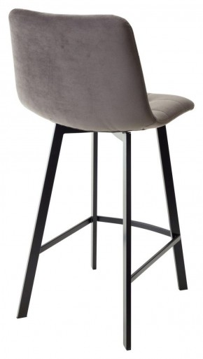 Полубарный стул CHILLI-QB SQUARE графит #14, велюр / черный каркас (H=66cm) М-City в Тарко-Сале - tarko-sale.ok-mebel.com | фото 3
