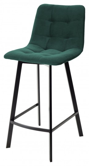 Полубарный стул CHILLI-QB SQUARE зеленый #19, велюр / черный каркас (H=66cm) М-City в Тарко-Сале - tarko-sale.ok-mebel.com | фото 1