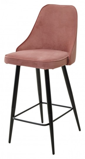 Полубарный стул NEPAL-PB РОЗОВЫЙ #15, велюр/ черный каркас (H=68cm) М-City в Тарко-Сале - tarko-sale.ok-mebel.com | фото