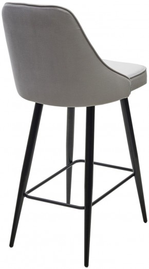 Полубарный стул NEPAL-PB СВЕТЛО- СЕРЫЙ BM-4, велюр/ черный каркас (H=68cm) М-City в Тарко-Сале - tarko-sale.ok-mebel.com | фото 4