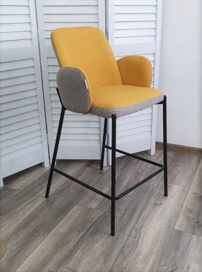 Полубарный стул NYX (H=65cm) VF106 желтый / VF120 серый М-City в Тарко-Сале - tarko-sale.ok-mebel.com | фото