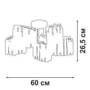 Потолочная люстра Vitaluce V5884 V5884-0/5PL в Тарко-Сале - tarko-sale.ok-mebel.com | фото 3