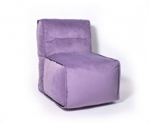 Прямое модульное бескаркасное кресло Комфорт (Фиолет велюр) в Тарко-Сале - tarko-sale.ok-mebel.com | фото