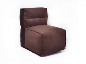 Прямое модульное бескаркасное кресло Комфорт (Шоколад велюр) в Тарко-Сале - tarko-sale.ok-mebel.com | фото