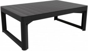 Раскладной стол Лион с регулируемой высотой столешницы (Lyon rattan table) графит (h400/650) в Тарко-Сале - tarko-sale.ok-mebel.com | фото 2