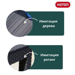 Раскладной стол Лион с регулируемой высотой столешницы (Lyon rattan table) графит (h400/650) в Тарко-Сале - tarko-sale.ok-mebel.com | фото 6