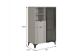 РИЧ Комод 2 со стеклом в Тарко-Сале - tarko-sale.ok-mebel.com | фото 2