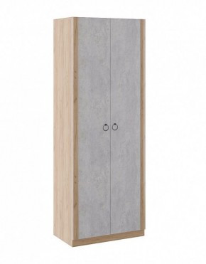 Шкаф 2 двери Глэдис М22 (Дуб Золотой/Цемент светлый) в Тарко-Сале - tarko-sale.ok-mebel.com | фото 1