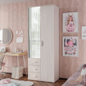 Шкаф 2-х створчатый Белла (Ясень белый) в Тарко-Сале - tarko-sale.ok-mebel.com | фото