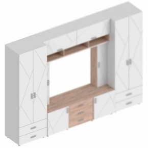 Шкаф 2-ств. с 2-мя ящиками с полками "Сандра" 700 в Тарко-Сале - tarko-sale.ok-mebel.com | фото 2