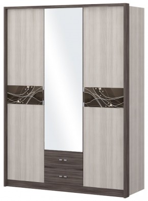 Шкаф 3-х дверный с зеркалом Шк68.2 МС Николь в Тарко-Сале - tarko-sale.ok-mebel.com | фото