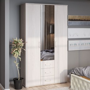 Шкаф 3-х створчатый Белла (Ясень белый) в Тарко-Сале - tarko-sale.ok-mebel.com | фото