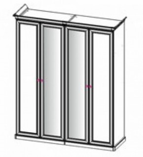 Шкаф 4-х створчатый (2+2) с Зеркалом "Патрисия" (караваджо) в Тарко-Сале - tarko-sale.ok-mebel.com | фото