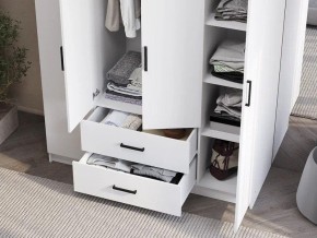 Шкаф 4-х створчатый Титан (белый) в Тарко-Сале - tarko-sale.ok-mebel.com | фото 3