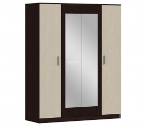 Шкаф 4х дверный с зеркалами Уют СБ-2750/1.Н (Венге/Паллада) в Тарко-Сале - tarko-sale.ok-mebel.com | фото