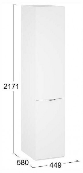 Шкаф для белья Глосс СМ-319.07.001 в Тарко-Сале - tarko-sale.ok-mebel.com | фото 4