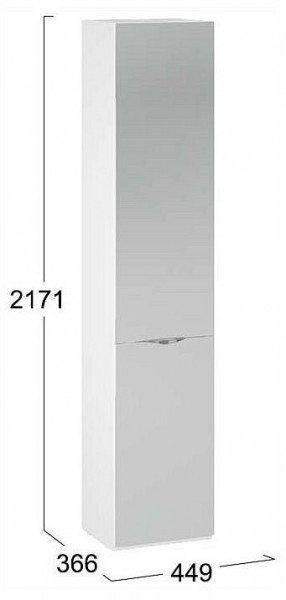 Шкаф для белья Глосс СМ-319.07.012 в Тарко-Сале - tarko-sale.ok-mebel.com | фото 4