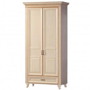 Шкаф для одежды 2-х дверный №471 Марлен Кремовый белый в Тарко-Сале - tarko-sale.ok-mebel.com | фото 1