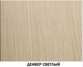 Шкаф для одежды №609 "Инна" Денвер светлый (*без полок) в Тарко-Сале - tarko-sale.ok-mebel.com | фото 4